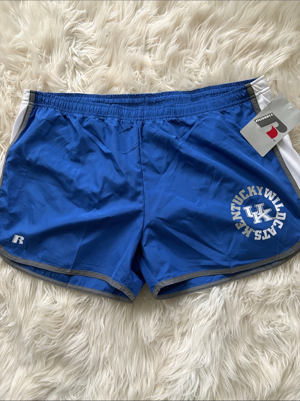 Russell Athletic Royal Blue Women's Athletic Shorts with White Trim